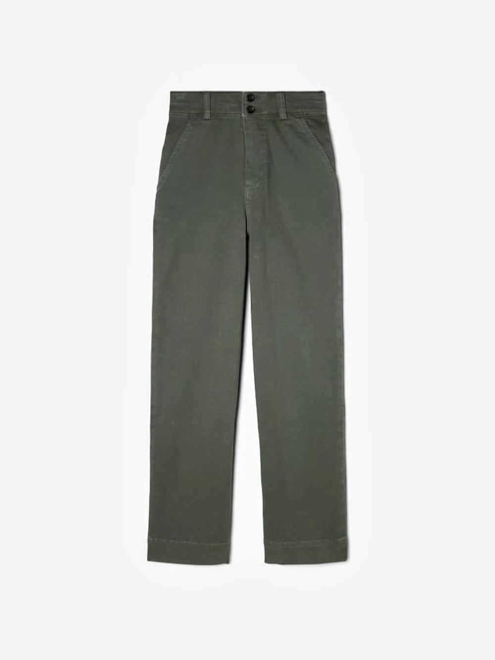 Everlane Women’s Green Cotton Wide Leg Utility Pants Size 10